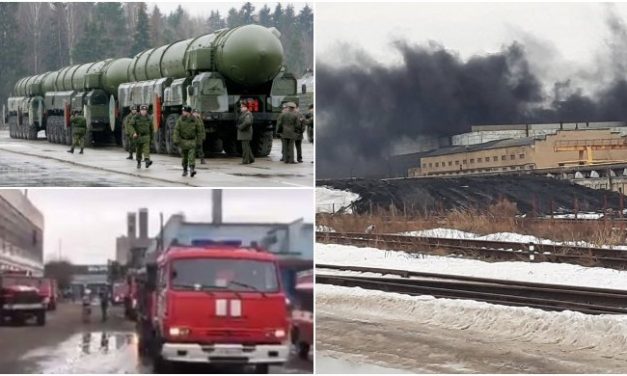 (VIDEO) NOVI STRAVIČAN POŽAR U RUSIJI! Gori fabrika motora za NUKLEARNU raketu „TOPOLJ M“, vlasti HITNO reagovale, DESETINE vozila GASE VATRU!