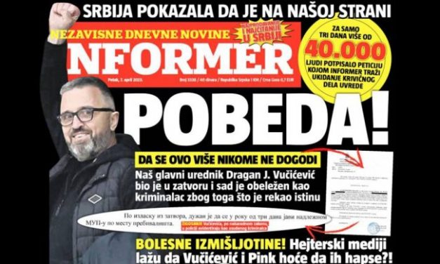 POBEDA! Srbija pokazala da je na našoj strani, NA STRANI PRAVDE I ISTINE!
