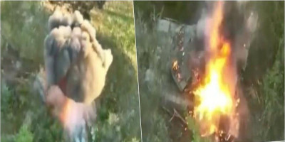 (VIDEO) Svet u šoku! Ukrajina kod Bahmuta spalila moćnu rusku zver! Pokušao da pobegne i pao sa litice, a onda je počeo pakao!