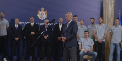 Bogdanović i Pešić jednoglasno: Predsedniče, hvala na prijemu, pomoći i podršci koju nam pružate!