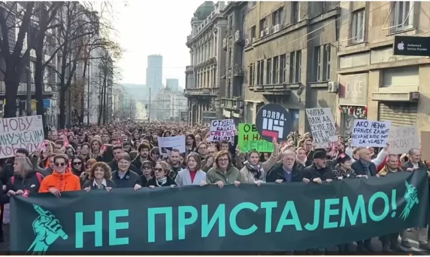 Izbori u Srbiji: Hiljade ljudi na protestu inicijative ProGlas, poništavanje izbora jedini zahtev