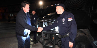 Ministar Gašić posetio pripadnike MUP: Hvala vam na svemu što radite za svoju zemlju